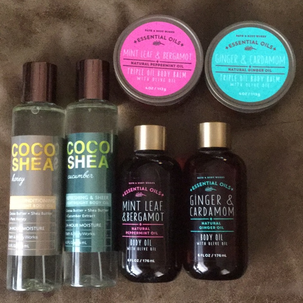 Bath & Body Works oil/ balm bundle
